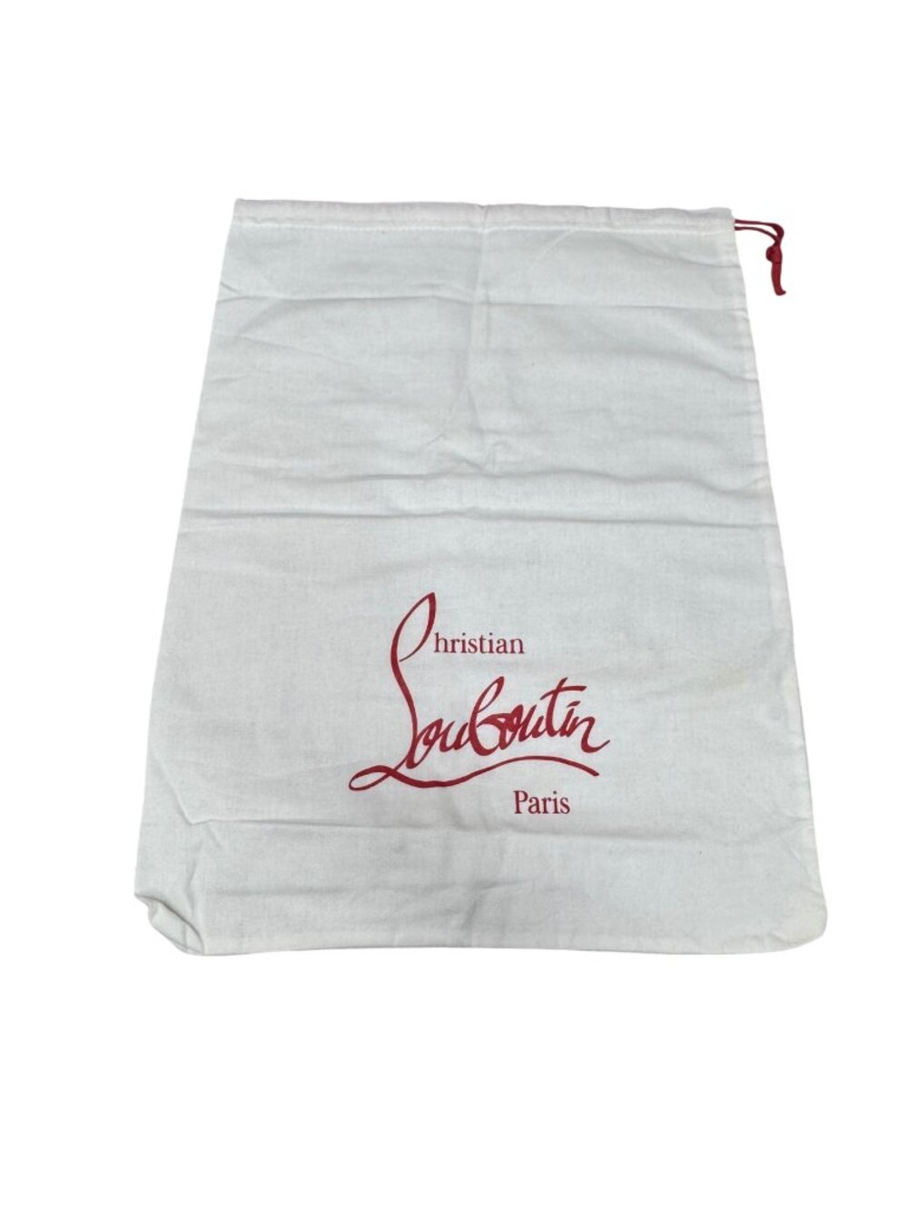 Authentic New Christian Louboutin White Shoe Handbag Dust Bag 15X11 Storage Gift
